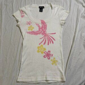 wet seal graphic y2k top